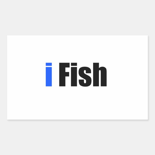 Adesivo Retangular I Fish (Frente)