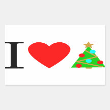 I Heart Christmas Sticker