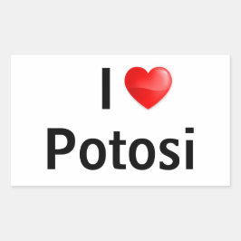 Adesivo Retangular I love Potosi