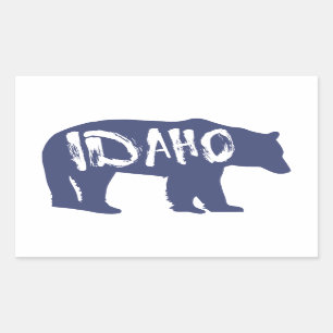 Adesivo Retangular Idaho Bear