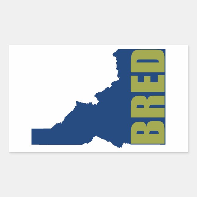 Adesivo Retangular Idaho Bred (Frente)