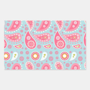 Adesivo Retangular Ideias bonito de presentes rosa personalizadas par