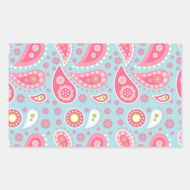 Adesivo Retangular Ideias bonito de presentes rosa personalizadas par (Frente)