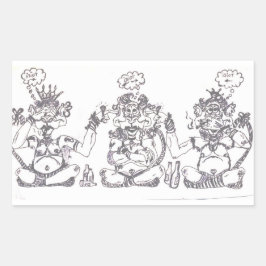 Adesivo Retangular Idiota