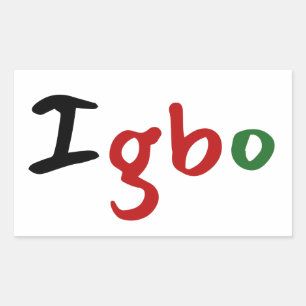 Adesivo Retangular Igbo Africano