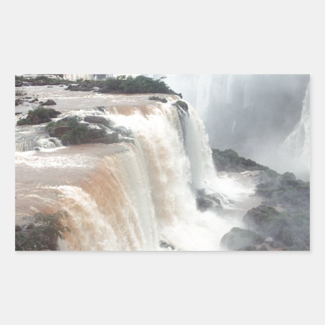 Adesivo Retangular iguazu cai no Brasil (Frente)