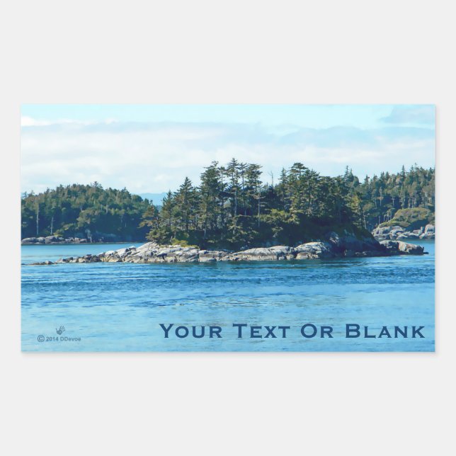 Adesivo Retangular Ilha Salish (Frente)