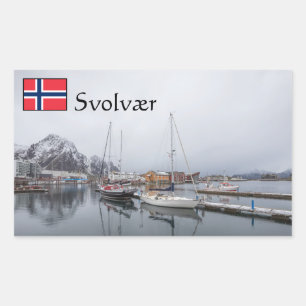 Adesivo Retangular Ilhas Svolvaer Lofoten