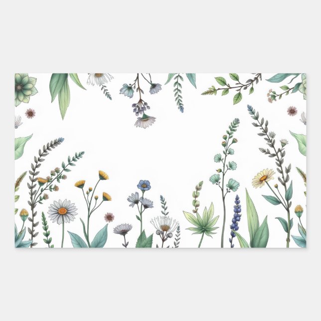 Adesivo Retangular ilustração vetorial de uma coleção diversificada (Frente)