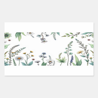 Adesivo Retangular ilustração vetorial de uma coleção diversificada