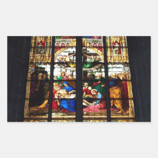 Adesivo Retangular Imagem de vidro manchado