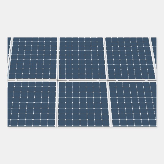 Adesivo Retangular Imagem engraçada de um painel de energia solar (Frente)