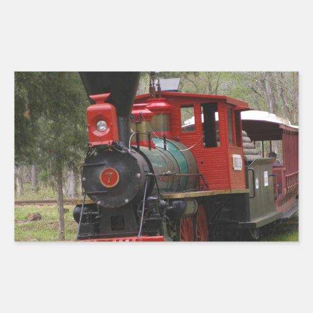 Adesivo Retangular Imagens das locomotivas (Frente)