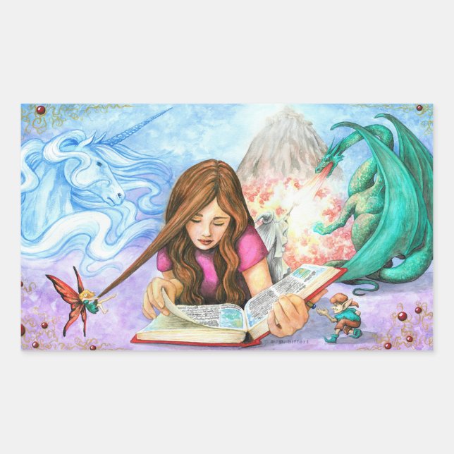 Adesivo Retangular Imaginação (Frente)