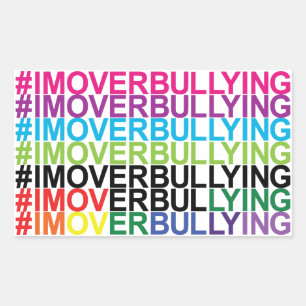 Adesivo Retangular #IMOVERBULLYING Stickers by #Proud2BNaturalMe