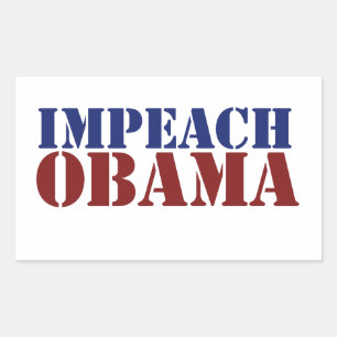 Adesivo Retangular Impeach Obama