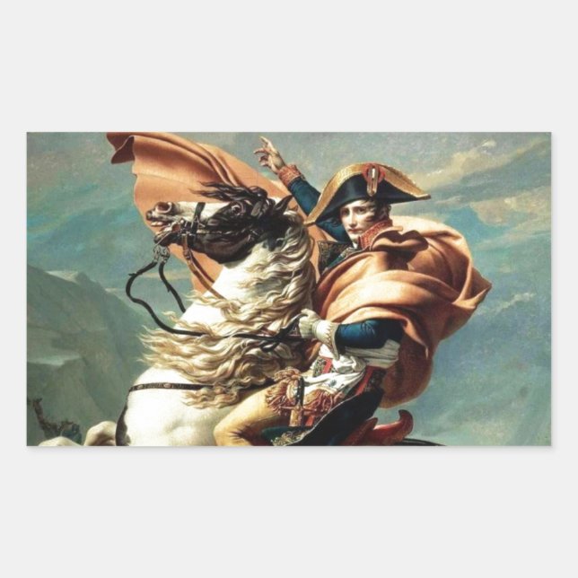 Adesivo Retangular Imperador Napoleão Boneparte de França (Frente)