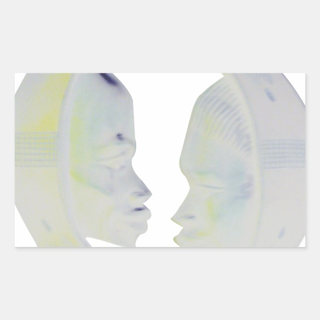 Adesivo Retangular Impressão africano Hakuna Matata Design (Frente)