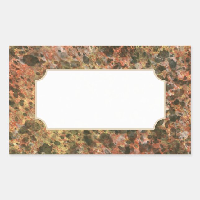 Adesivo Retangular Impressão Clássico Marble-Stickers (Frente)