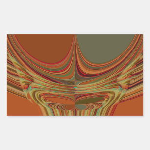 Adesivo Retangular Impressão de Arte Contemporânea da Terra Tradicion
