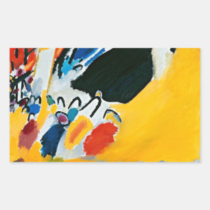 Adesivo Retangular Impressão de Kandinski III Abstrato