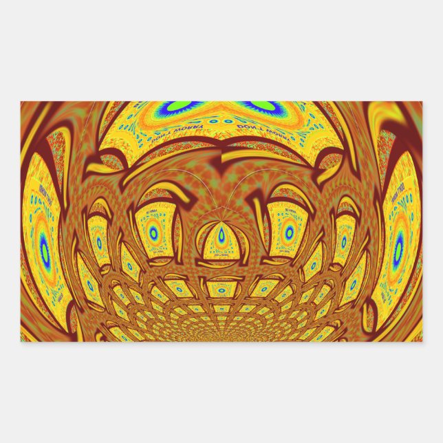 Adesivo Retangular Impressão ouro Amarelo De Luvas De Beisebol (Frente)