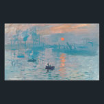 Adesivo Retangular Impressão Sunrise Claude Monet<br><div class="desc">Pintura do Impressionismo Monet - O nome dessa pintura é Impressão,  Sunrise,  famosa pintura do impressionista francês Claude Monet pintada em 1872 e mostrada na exposição de impressionistas em Paris em 1874. Sunrise mostra o porto de Le Havre.</div>