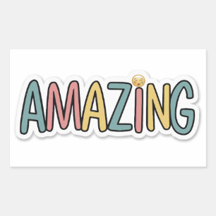 Adesivo Retangular Incrível