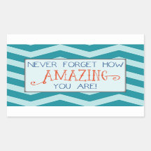 Incrível encorajamento com a faixa de téal-chevron