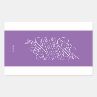 Adesivo Retangular Incrivelmente Aposentado Unicorn Hunter Sticker