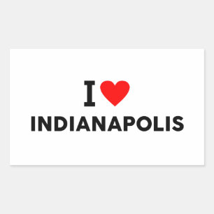 Adesivo Retangular Indianapolis Estados Unidos america EUA amor cidad