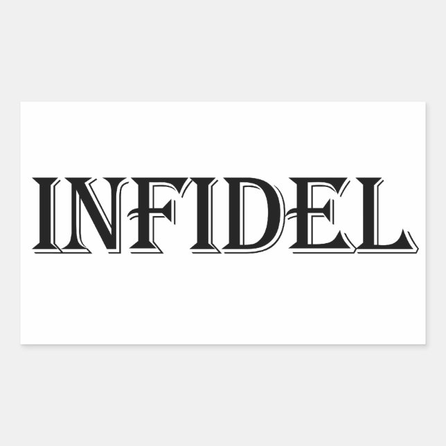 Adesivo Retangular Infidel (Frente)