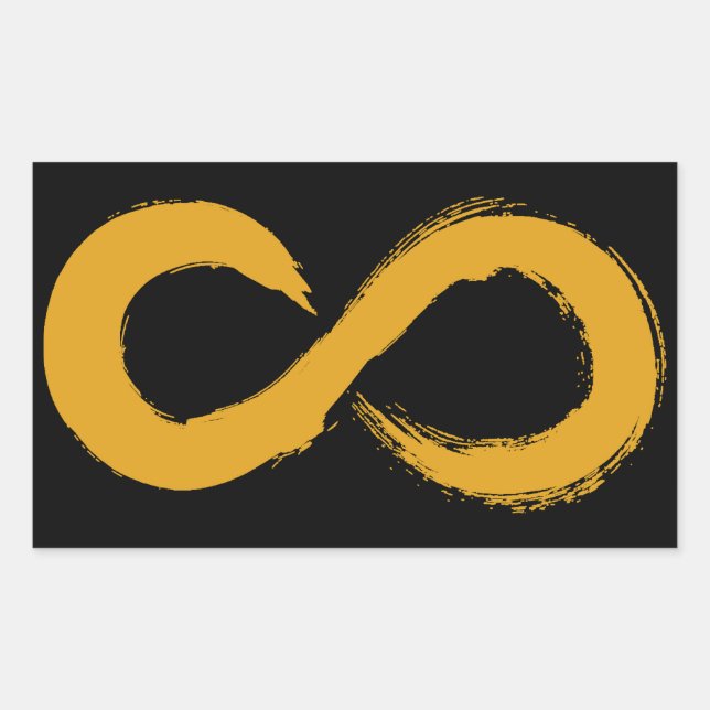 Adesivo Retangular Infinidade de Aceitação Autismo (Frente)