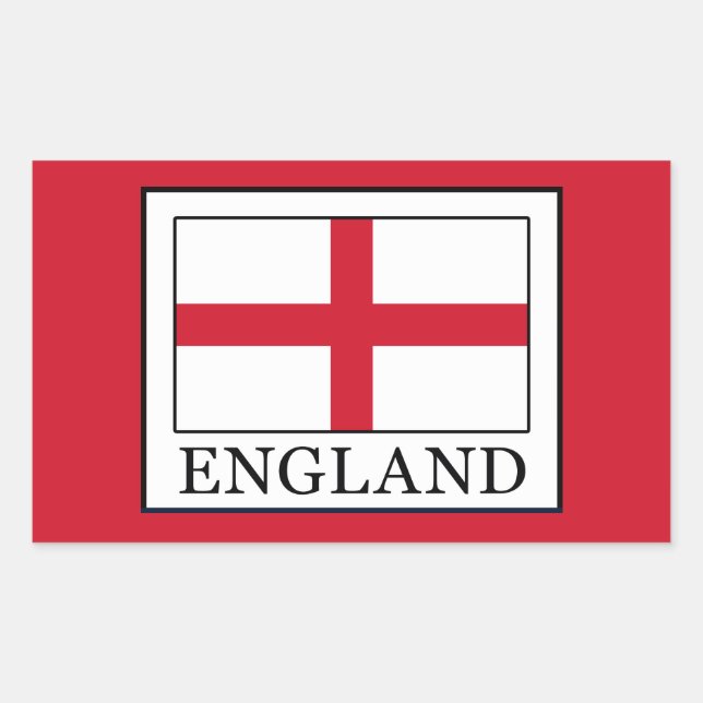 Adesivo Retangular Inglaterra (Frente)