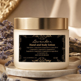 Adesivo Retangular Ingredientes de luxo dourados e pretos