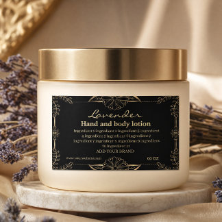 Adesivo Retangular Ingredientes de luxo dourados e pretos
