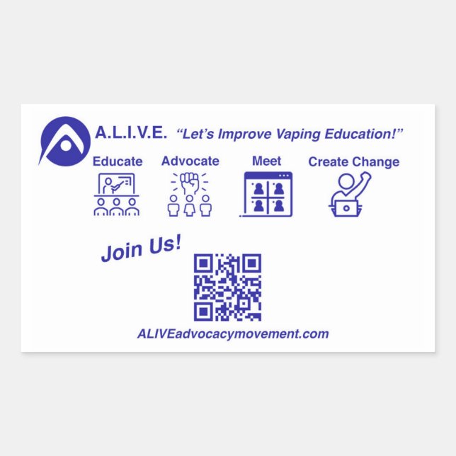 Adesivo Retangular Ingressar Agora (Frente)