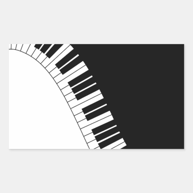 Adesivo Retangular Instrumentos de teclado Aziza (Frente)