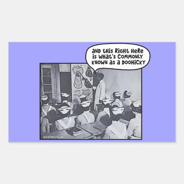 Adesivo Retangular Instrutor de Enfermagem - Doohicky (Frente)