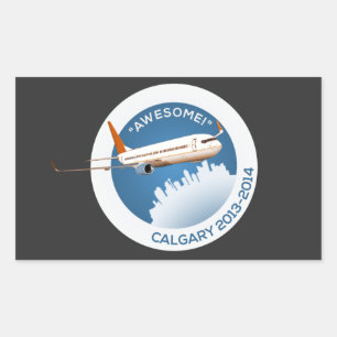 Adesivo Retangular Inverno 2014 de Calgary
