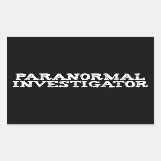Adesivo Retangular Investigador Paranormal Caça ao Fantasma