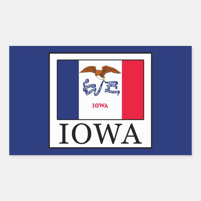 Adesivo Retangular Iowa (Frente)