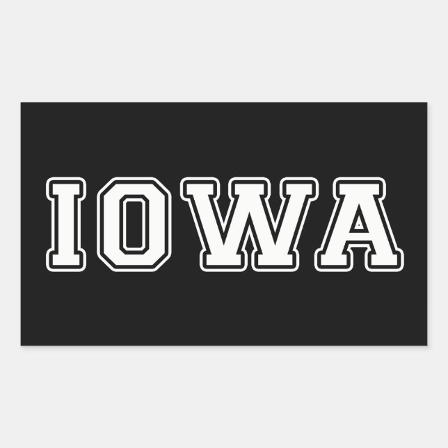 Adesivo Retangular Iowa (Frente)