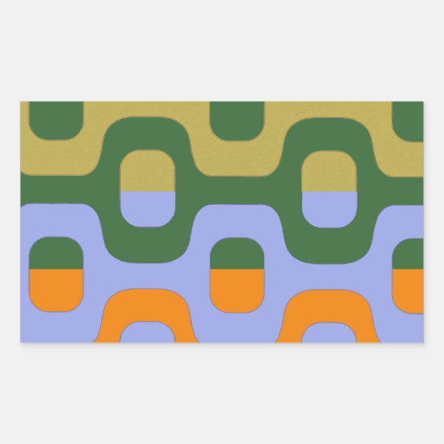 Adesivo Retangular Ipanema colorida (Frente)