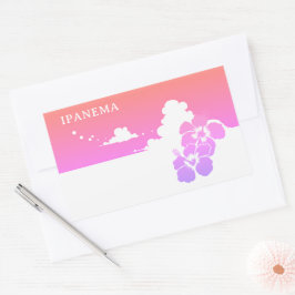Adesivo Retangular IPANEMA Hibiscus Blue Sky Rectangle