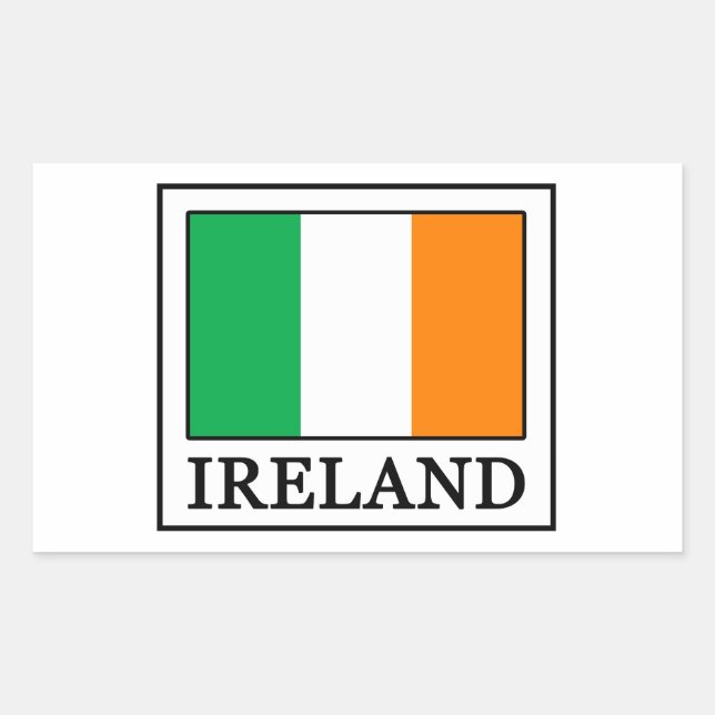 Adesivo Retangular Irlanda (Frente)