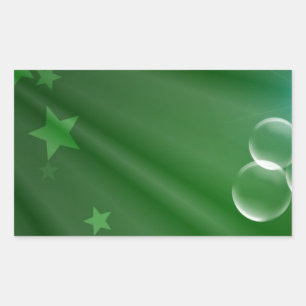 Adesivo Retangular Irlanda - Padrão Verde Arte Paz Destino de Amor