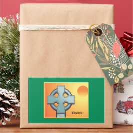 Adesivo Retangular Irlandeses Bênçãos Cruzados Personalizados