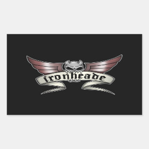 Adesivo Retangular Ironheade Sticker