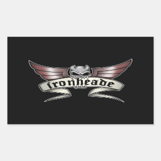 Adesivo Retangular Ironheade Sticker